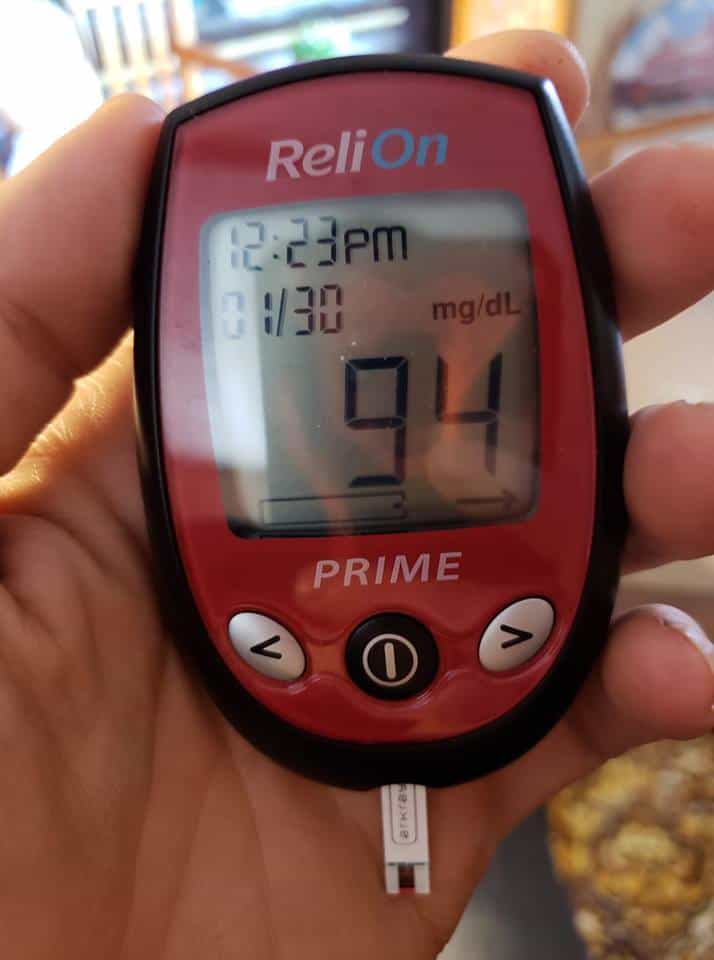 resistant blood glucose reading after eating resistant potato starch